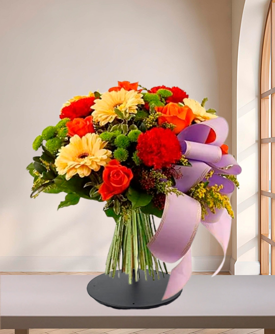 Bouquet funéraire "Souvenir Inoubliable" – Fleurs de deuil Marseille