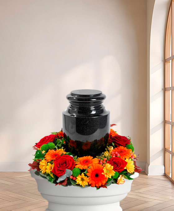 Couronne funéraire "Requiem" – Fleurs de deuil Marseille