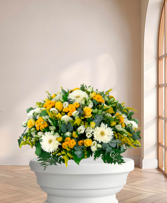 Coussin funéraire "Memory" – Fleurs de deuil Marseille